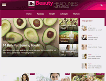 Tablet Screenshot of beautyheadlines.com